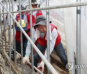 청양 수해복구 현장 찾은 김기현 대표