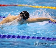 황선우, 0.02초 차로 자유형 100ｍ 결승 불발…준결승 9위(종합)