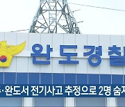 광주·완도서 전기사고 추정으로 2명 숨져