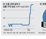 中 '반도체 광물' 무기화 … 수출통제 앞두고 갈륨값 18% 급등