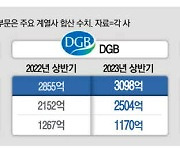 지방 금융지주, 계열사 실적부진에 '발목'