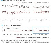 대통령 직무 수행 긍정 평가, 70대 이상은 63% 40대는 19%