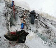 녹아 내리는 스위스 빙하...실종 산악인 유해 37년만에 발견