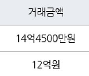 성남 서현동 서현시범현대 84㎡ 14억4500만원에 거래