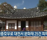 집중호우로 대전서 문화재 25건 피해