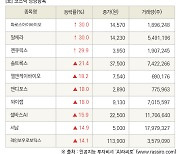 [fnRASSI]장마감, 코스닥 상승 종목(파로스아이바이오 30.0% ↑)