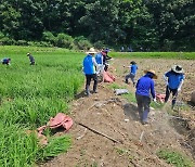 신한금융 임직원, 충청지역 수해 복구 봉사활동