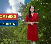 [날씨] 강원 내일도 폭염 이어져…남부 내륙·산지 소나기