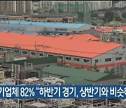 기업체 82% “하반기 경기, 상반기와 비슷하거나 악화”