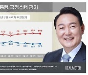 尹 지지율, 4주만에 반등 [리얼미터]