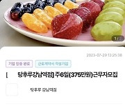 "월375만원에 노동착취" VS "그만두고 내가 하고 싶다"···'탕후루' 가게 채용글에 MZ 갑론을박