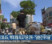 강릉 38.4도, 역대 8월 최고기온 2위…“당분간 무더움”