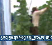 상반기 전북지역 외국인 계절노동자 67명 ‘무단 이탈’