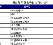 코스닥 주간 외국인 순매수 1위 '아프리카TV'