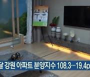 [간추린 소식] 이달 강원 아파트 분양지수 108.3…19.4p 상승 외