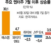 '새주인' 카카오와 시너지···SM 30% 껑충