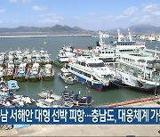 충남 서해안 대형 선박 피항…충남도, 대응체계 가동