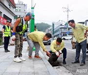 이상호 태백시장, 태풍 ‘카눈’ 대비 긴급 현장 점검 나서