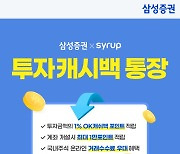 삼성證, SK플래닛 시럽 제휴 투자캐시백 통장 출시