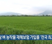 전남 벼 농작물 재해보험 가입률 ‘전국 최고’