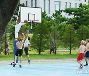 연세대에서 농구하는 잼버리 대원