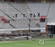 카눈 북상 속 잼버리 콘서트 무대 현장 본 관계자 "합판 날아갈 정도는 아냐"