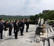 [포토]현충원 충열대 참배하는 김기현 대표