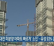 대전 미분양 아파트 빠르게 ‘소진’…유성 93% 감소