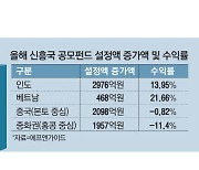 신흥국 펀드 희비…인도·베트남만 '방긋'