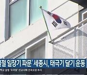 ‘삼일절 일장기 파문’ 세종시, 태극기 달기 운동