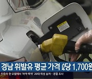 경남 휘발유 평균 가격 ℓ당 1,700원대