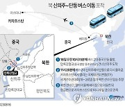 [그래픽] 북 신의주~단둥 버스 이동 포착