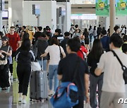 성수기 기간 인천공항 이용객 85%수준 회복