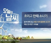 [날씨] 전북 동부지역 흐리고 한때 천둥·번개 동반한 소나기