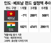 "중국 경기 회복 못 기다려"…대안처 인도·베트남 펀드로 몰린 돈