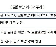 금융보안원, '코리아 핀테크 위크 2023' 참가