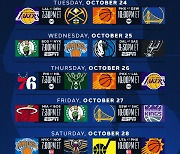 NBA, 10월 25일 개막…GSW·덴버,보스턴·레이커스 크리스마스 매치업