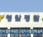 대불산단서 철판 부딪힌 근로자 이틀 만에 숨져