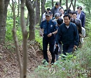 신림동 둘레길 사건 현장 찾은 오세훈 시장