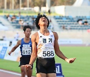 나마디 조엘진, 문체부장관기 육상 3관왕 ‘특급 질주’