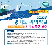 경기도해양수산자원연 9월12일까지 ‘귀어학교 3기 교육생’ 17명 선발