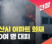 [현장영상] 경기 안산시 아파트 화재로 주민 30여 명 대피