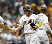 김하성, MLB 개인 300번째 안타는 '첫 만루 홈런'