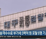 면세점 송객수수료 부가세 5백억 원 포탈 6명 기소