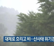 충북 대체로 흐리고 비…산사태 위기경보 ‘경계’