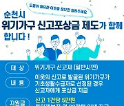 순천시, 시민과 함께 ‘복지 위기가구’ 찾는다…포상금 제도 처음 운영