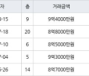 용인 성복동 성동마을 엘지빌리지3차 164㎡ 9억4000만원에 거래