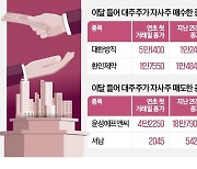 차익 실현 vs 주가 방어…'다른 길' 가는 대주주