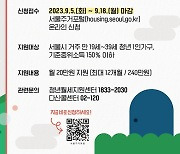 서울시, 청년 주거비 부담 덜어준다…월 20만원 1년간 지원