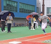 KBO 신인 드래프트 트라이아웃 참가한 장현진